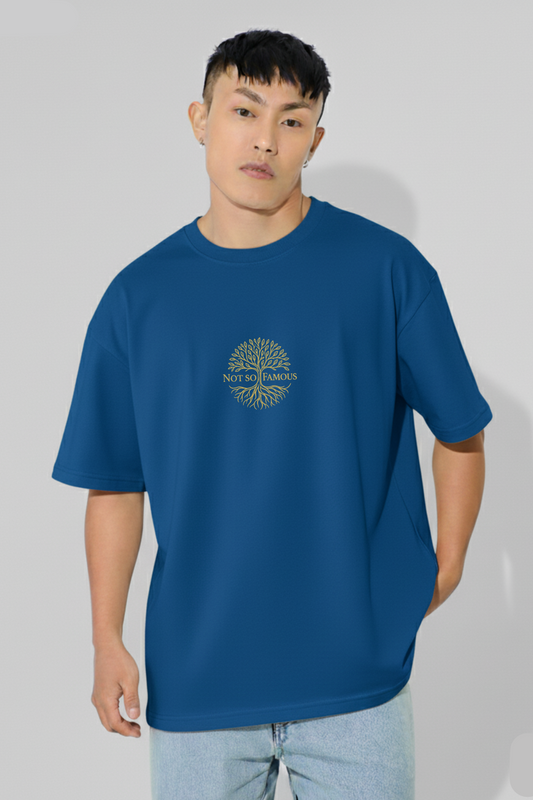 signature solid limited edition luxury cotton t-shirt green blue – The Not So Famous