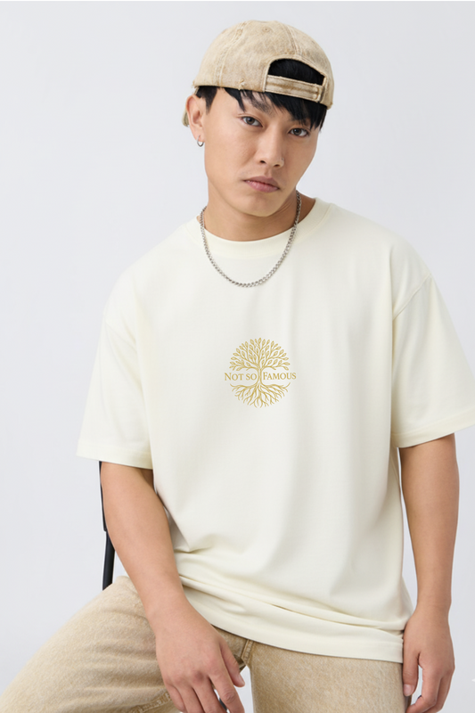 grow wild dragon limited edition luxury t-shirt cream – The Not So Famous