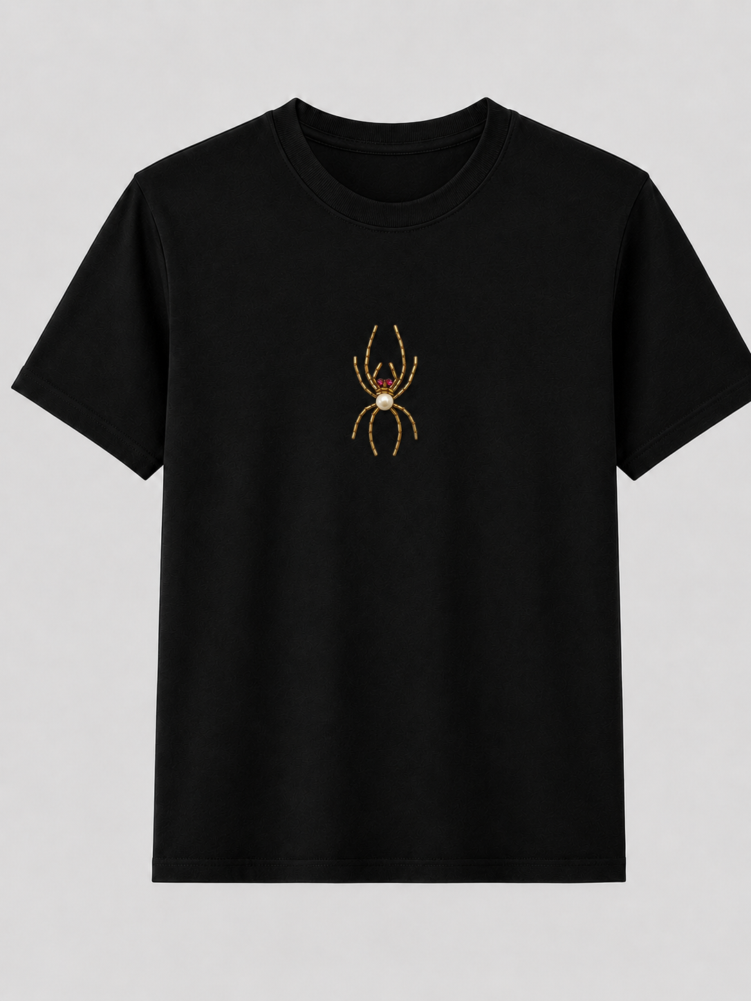 Arachne Pearl  Black Tee