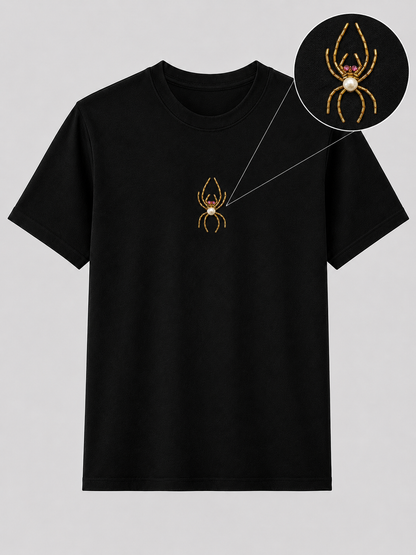 Arachne Pearl  Black Tee