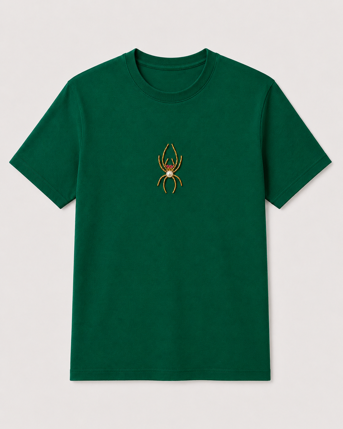 Arachne Pearl  Bottle Green Tee