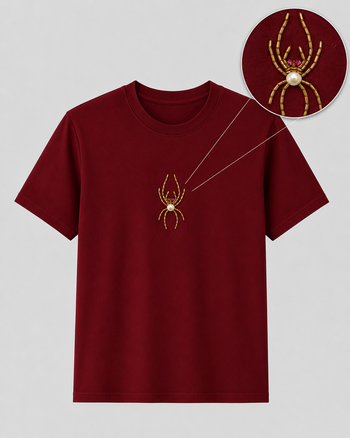 Arachne Pearl Maroon Tee