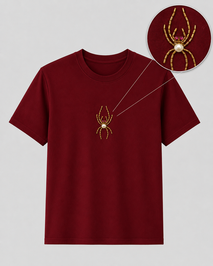 Arachne Pearl Maroon Tee