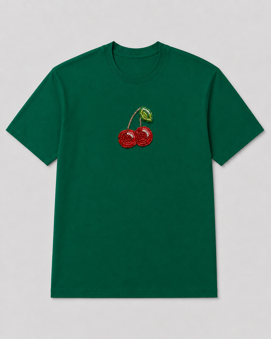 Cerise Pearl Bottle Green Tee