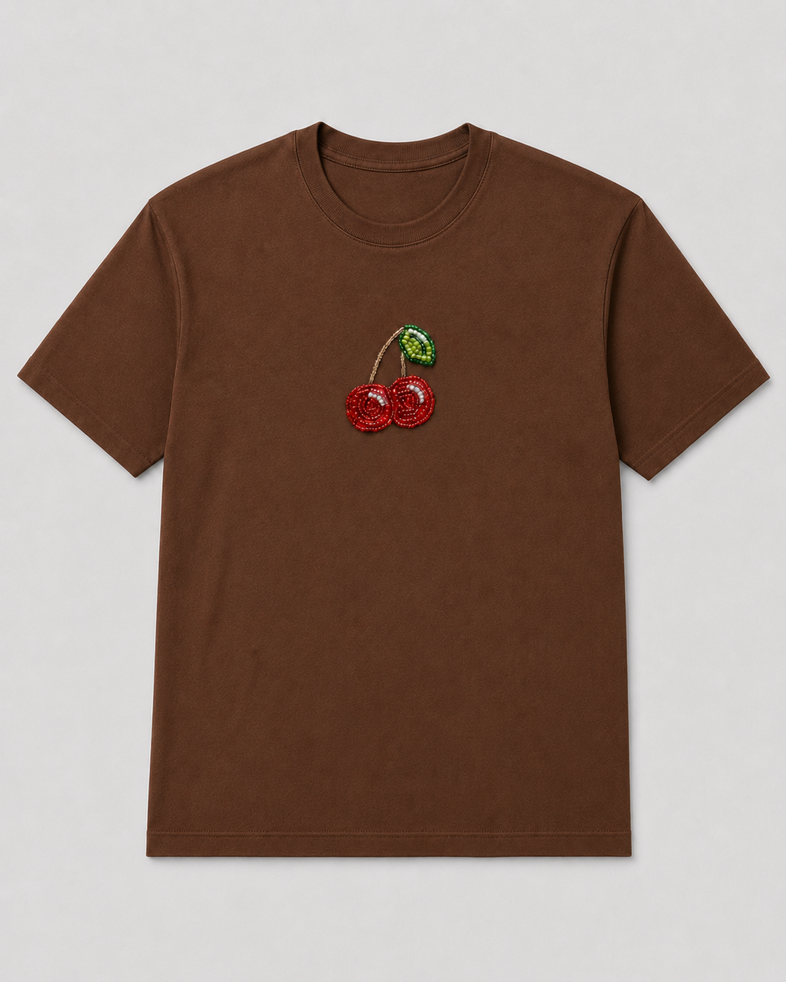 Cerise Pearl Chocolate Brown Tee