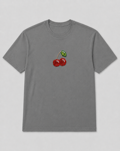 Cerise Pearl Grey Tee