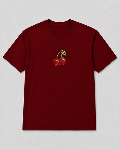 Cerise Pearl Maroon Tee