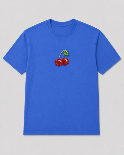 Cerise Pearl RoyalBlue Tee