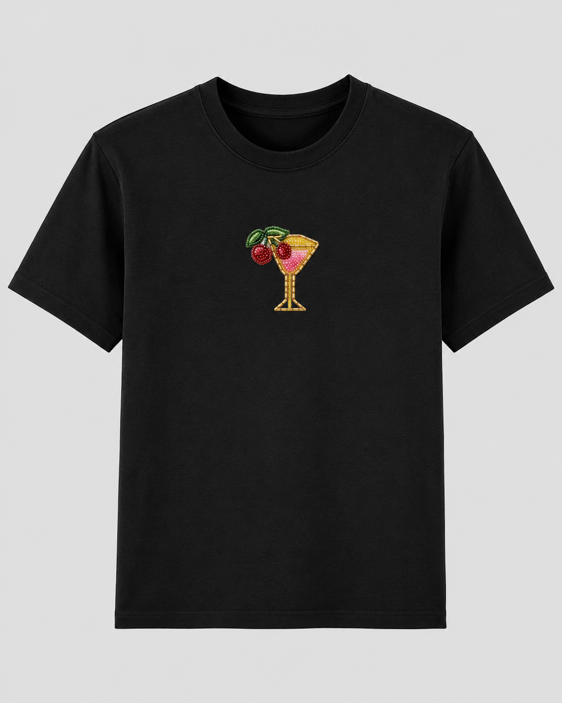 Cherry on Top Black Tee