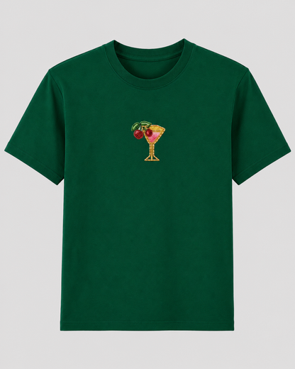 Cherry on Top Bottle Green Tee
