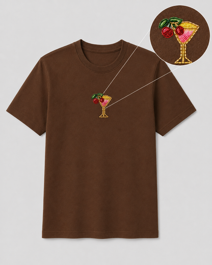 Cherry on Top Brown Tee