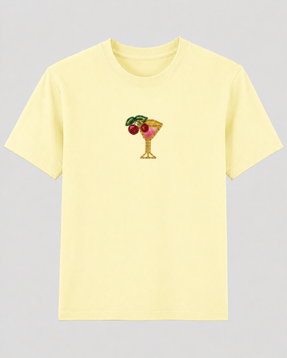 Cherry on Top Cream Tee