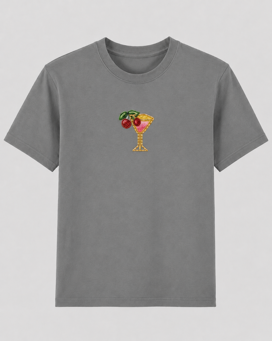 Cherry on Top Grey Tee
