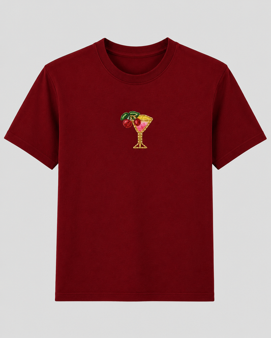 Cherry on Top Maroon Tee