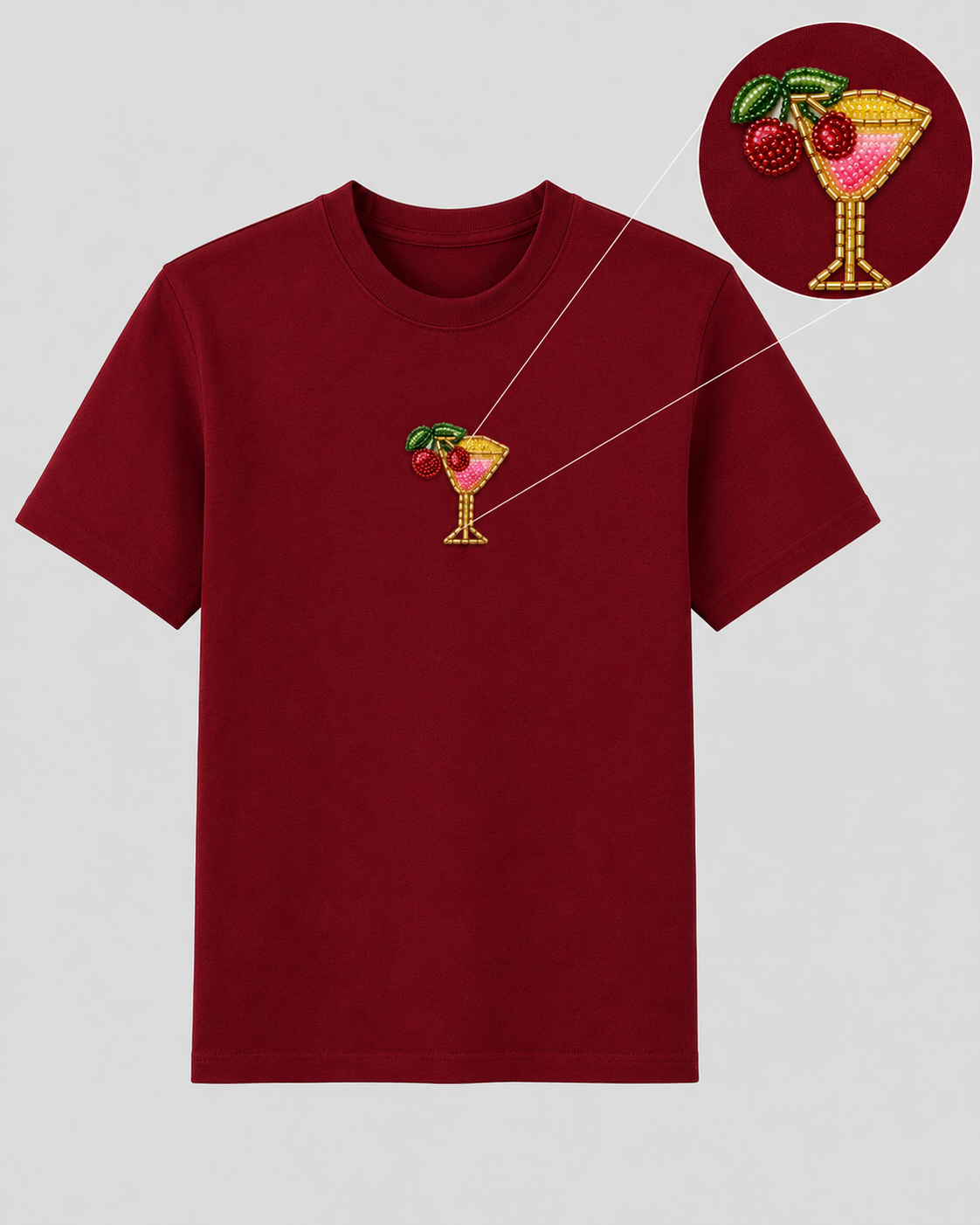 Cherry on Top Maroon Tee