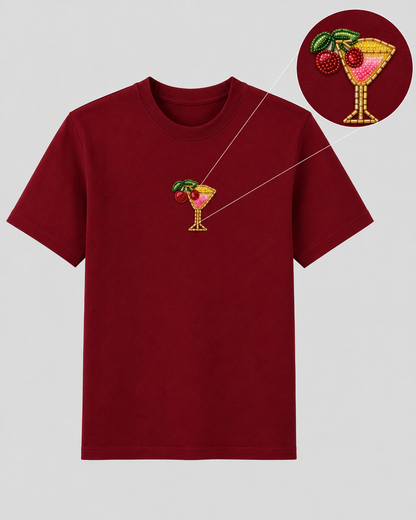 Cherry on Top Maroon Tee