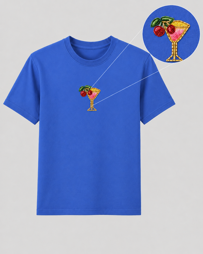 Cherry on Top Royal Blue Tee