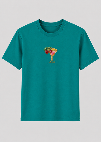 Cherry on Top Teal Tee