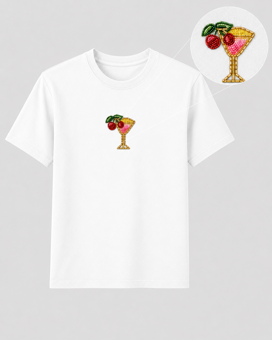 Cherry on Top White Tee