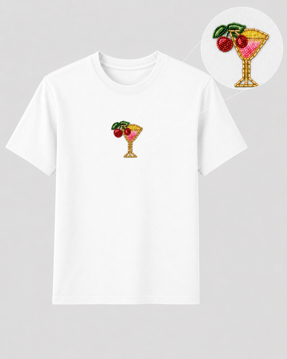 Cherry on Top White Tee