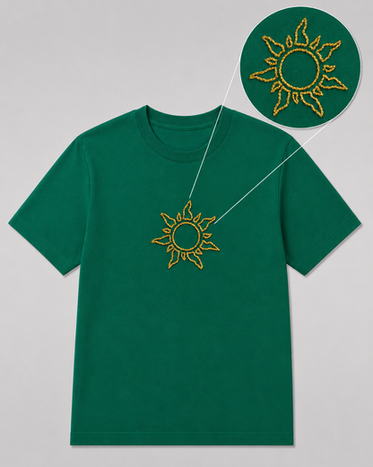 Embryo of Light Bottle Green Tee