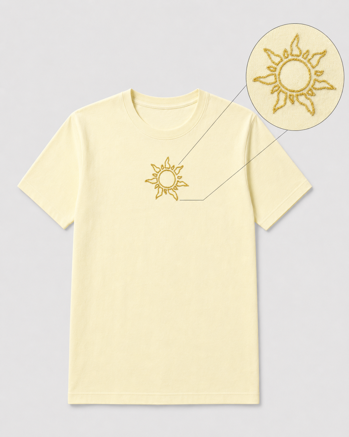 Embryo of Light Cream Tee