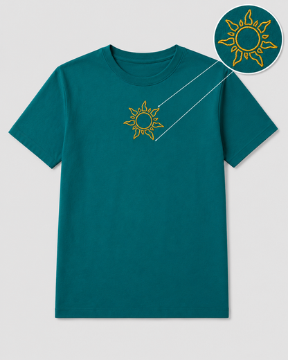 Embryo of Light Teal Tee