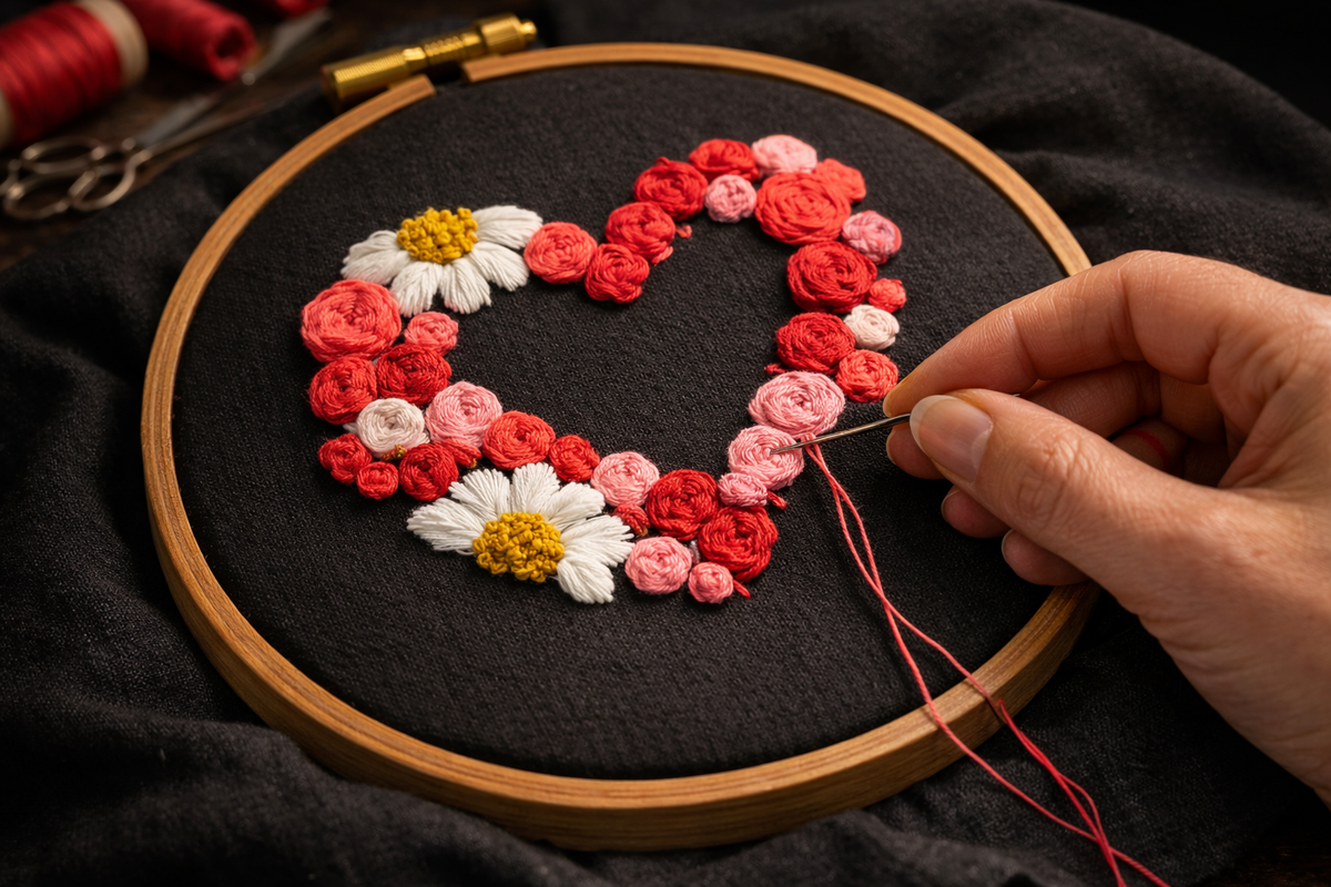 Hand Embroidery thread work