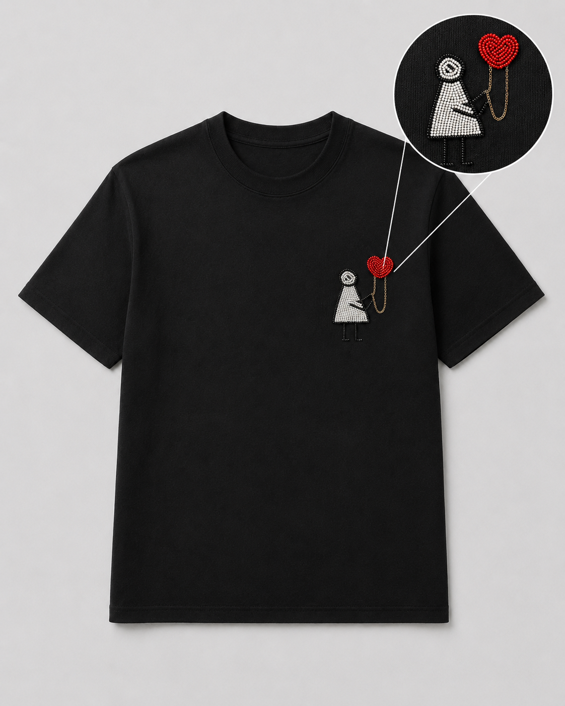 Hold My Heart Tee Black