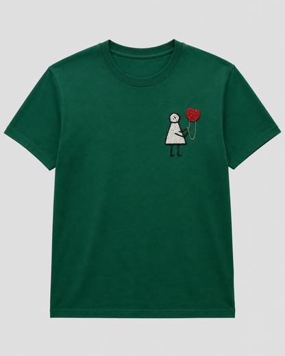 Hold My Heart Tee Bottle Green