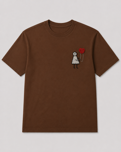 Hold My Heart Tee Brown