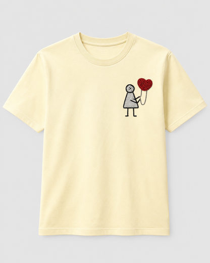 Hold My Heart Tee Cream