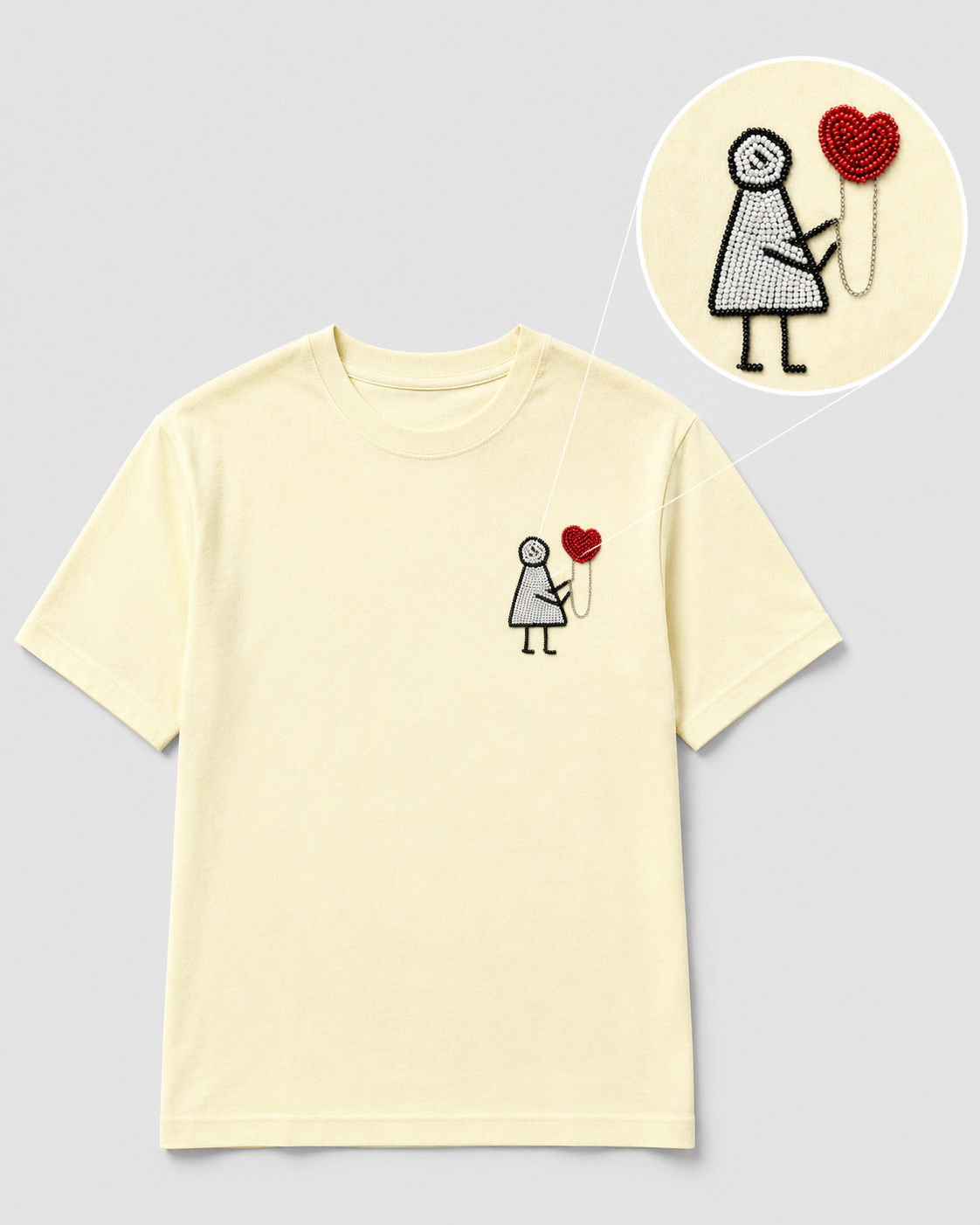 Hold My Heart Tee Cream