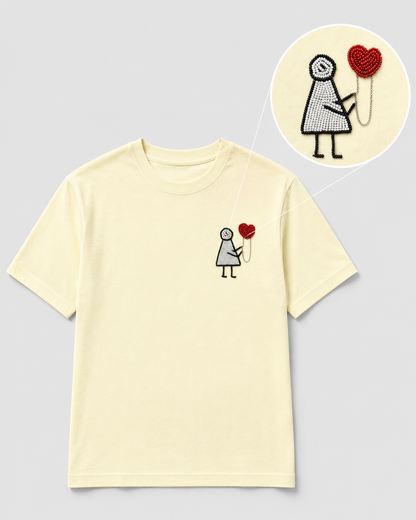Hold My Heart Tee Cream