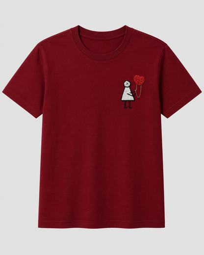 Hold My Heart Tee Maroon