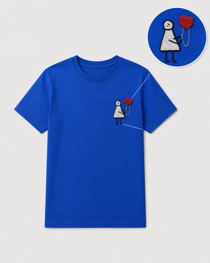 Hold My Heart Tee Royal Blue