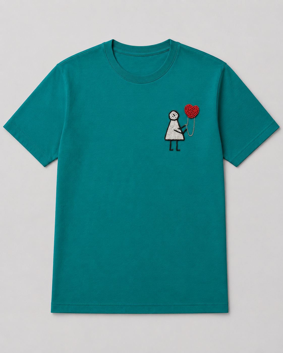 Hold My Heart Tee Teal