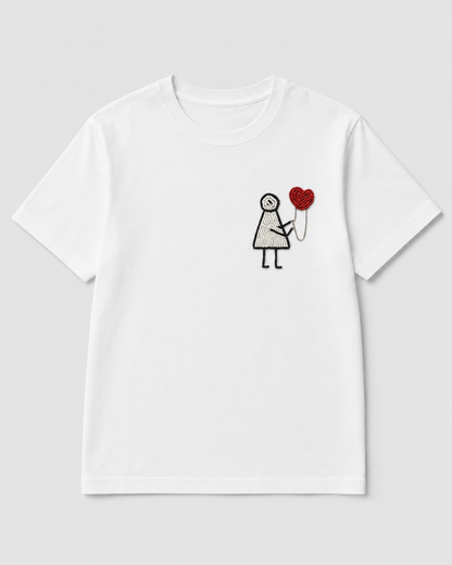 Hold My Heart Tee White