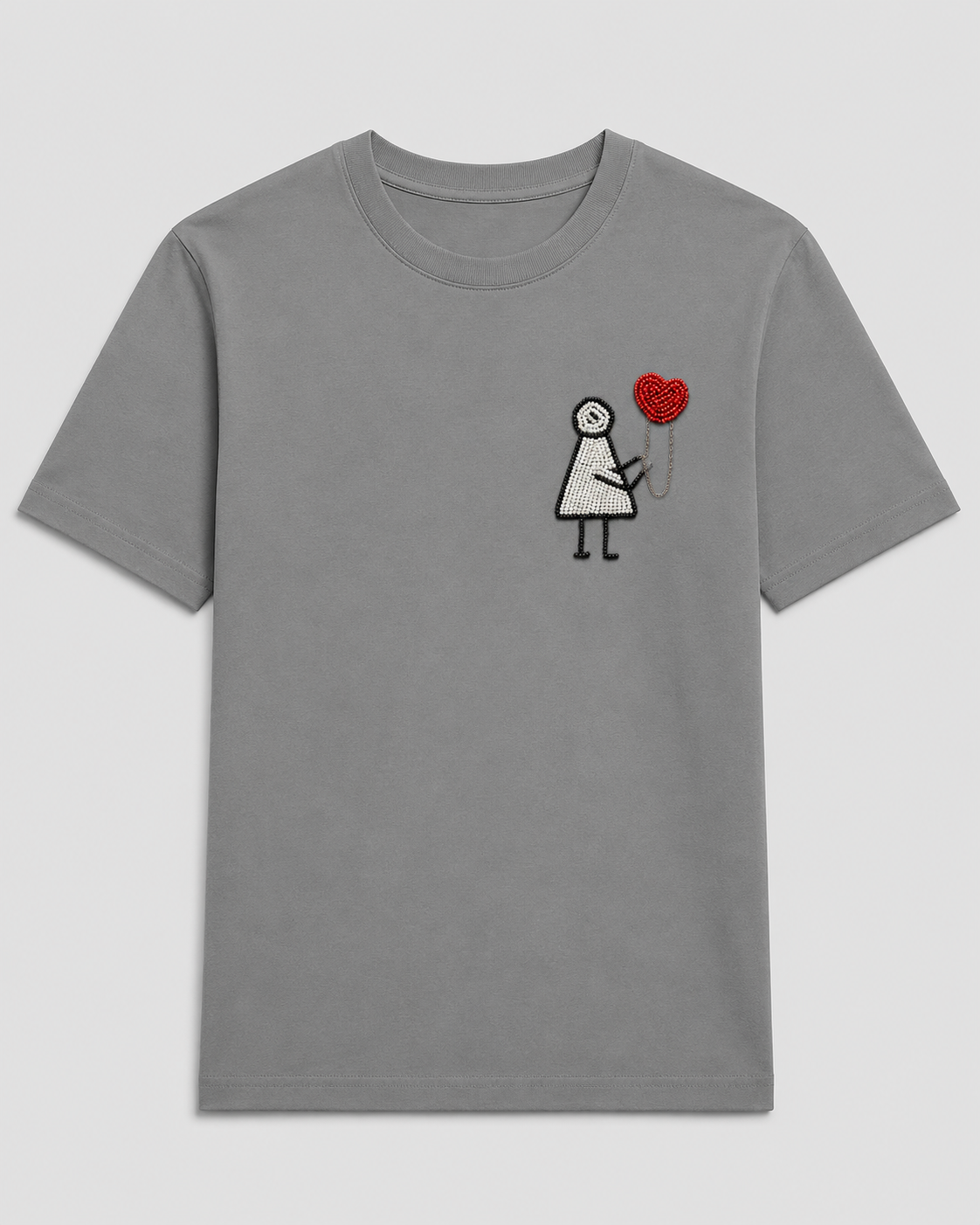 Hold My Heart Tee grey