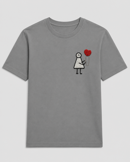 Hold My Heart Tee grey