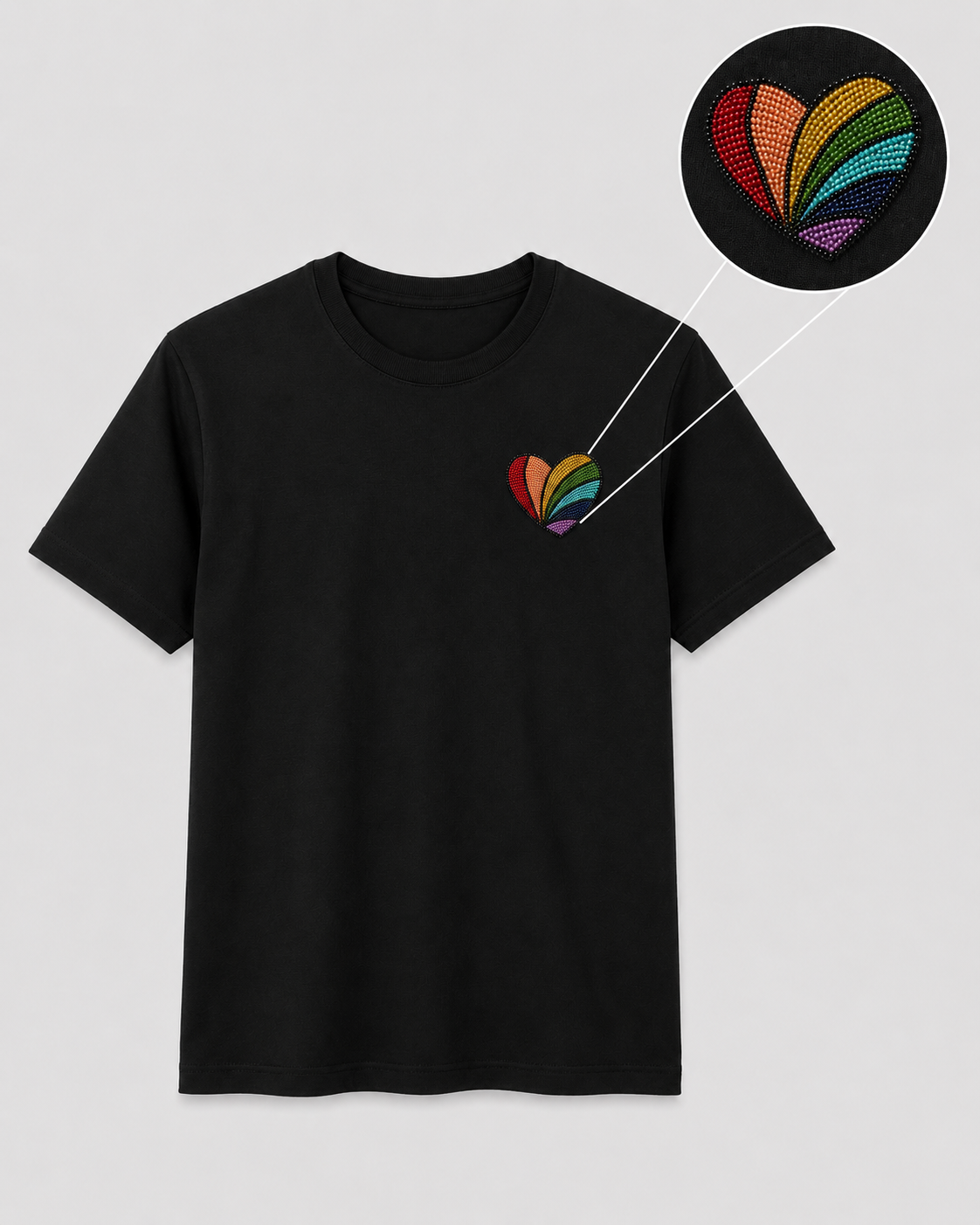RainbowHeartblack
