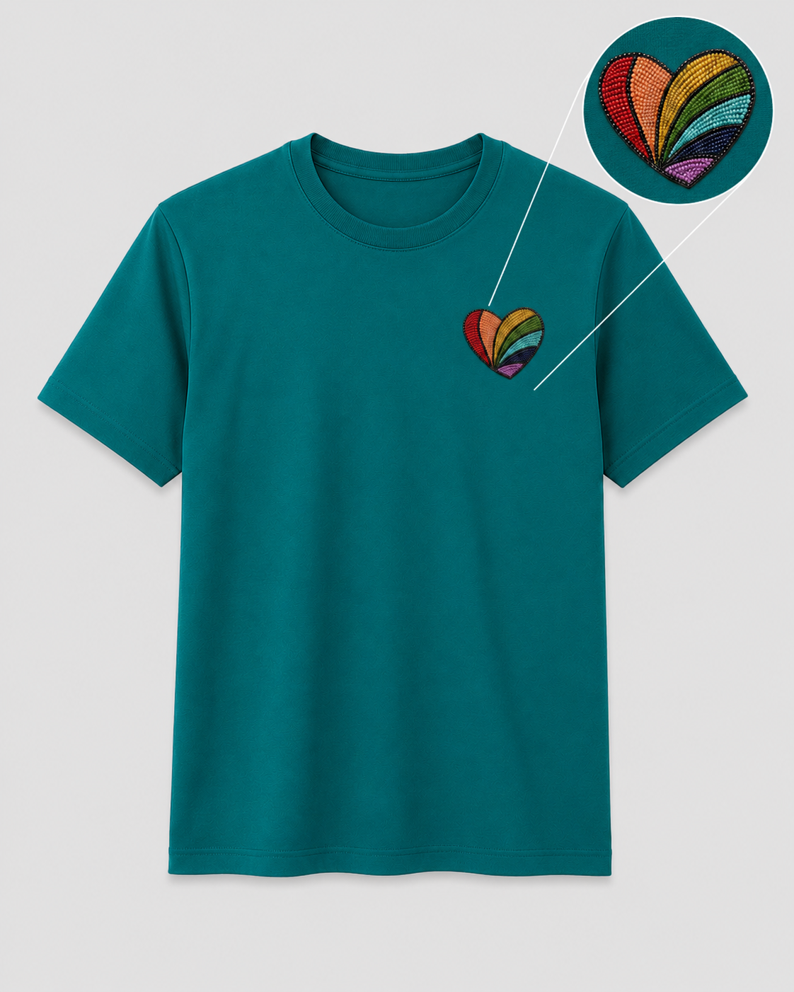 Rainbow Heart Tee