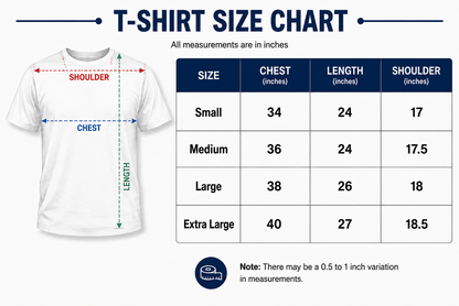 T-shirt Size Chart